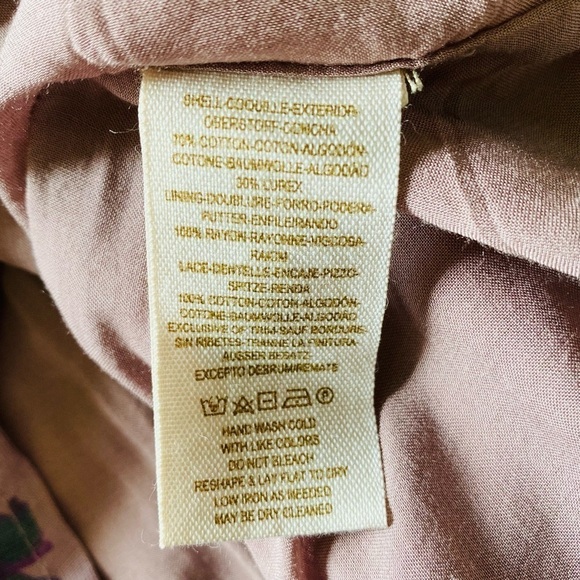 Free People Floral Preppy Scoop Neck Mini Dress Size 10 Cocktail Vacation - Picture 8 of 8